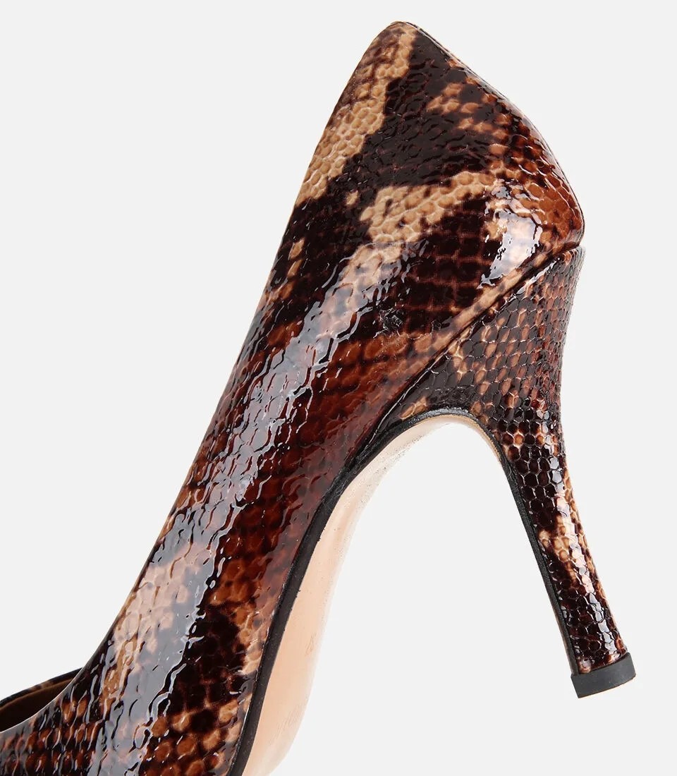 Hotiç 01AYH336270A540 KADIN Deri Gold Ince Topuklu Stiletto görsel 6