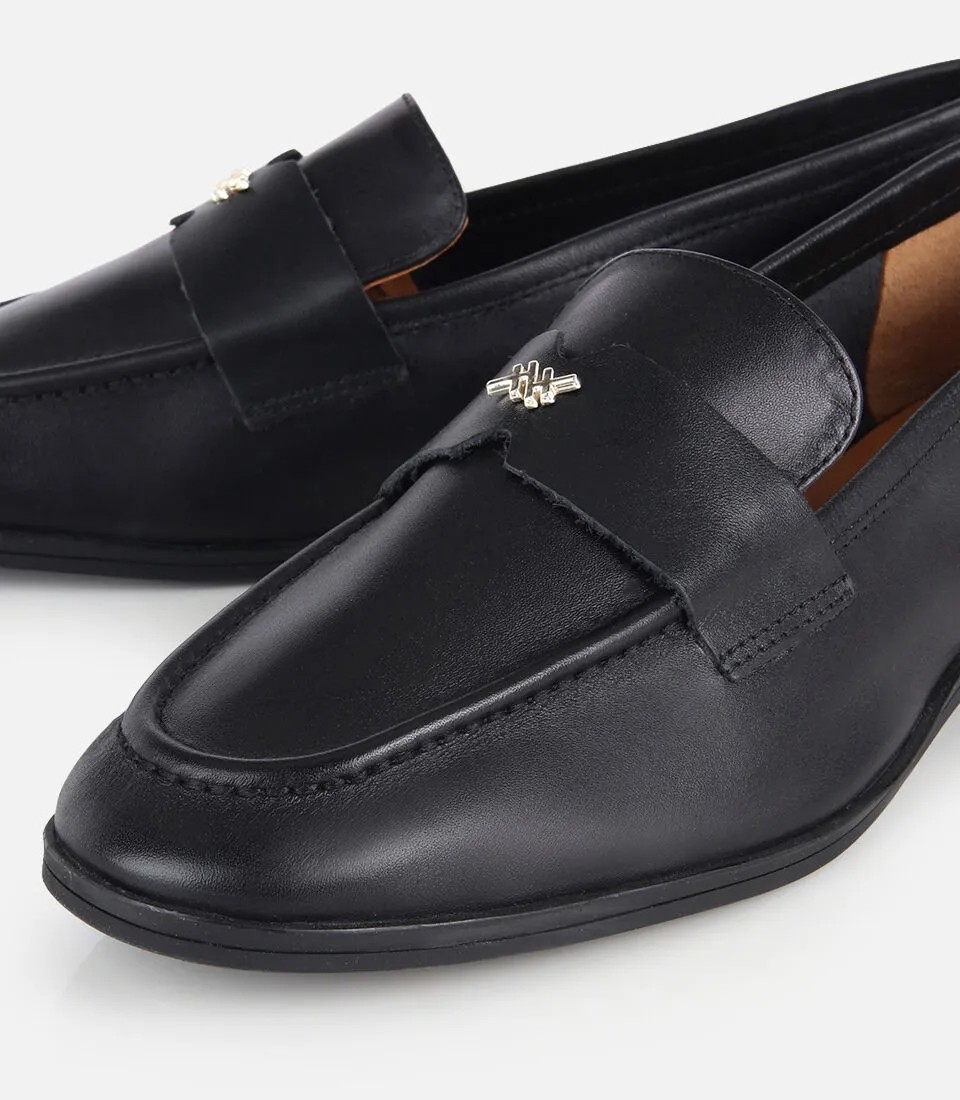 Hotiç 01AYH336090A100 KADIN Deri Siyah Toka Detaylı Klasik Loafer görsel 3