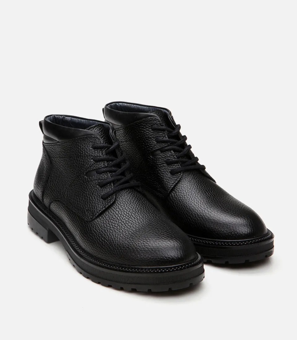 Hotiç 02BOY298970A100 ERKEK Deri Siyah Casual Bot görsel 2