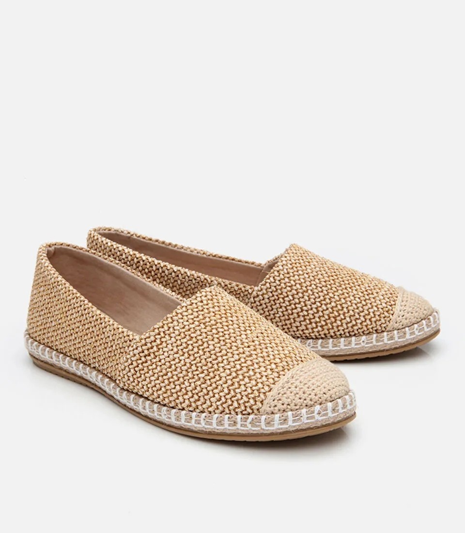 Hotiç 01AYY306110A310 KADIN Bej Hasır Detaylı Espadril görsel 2