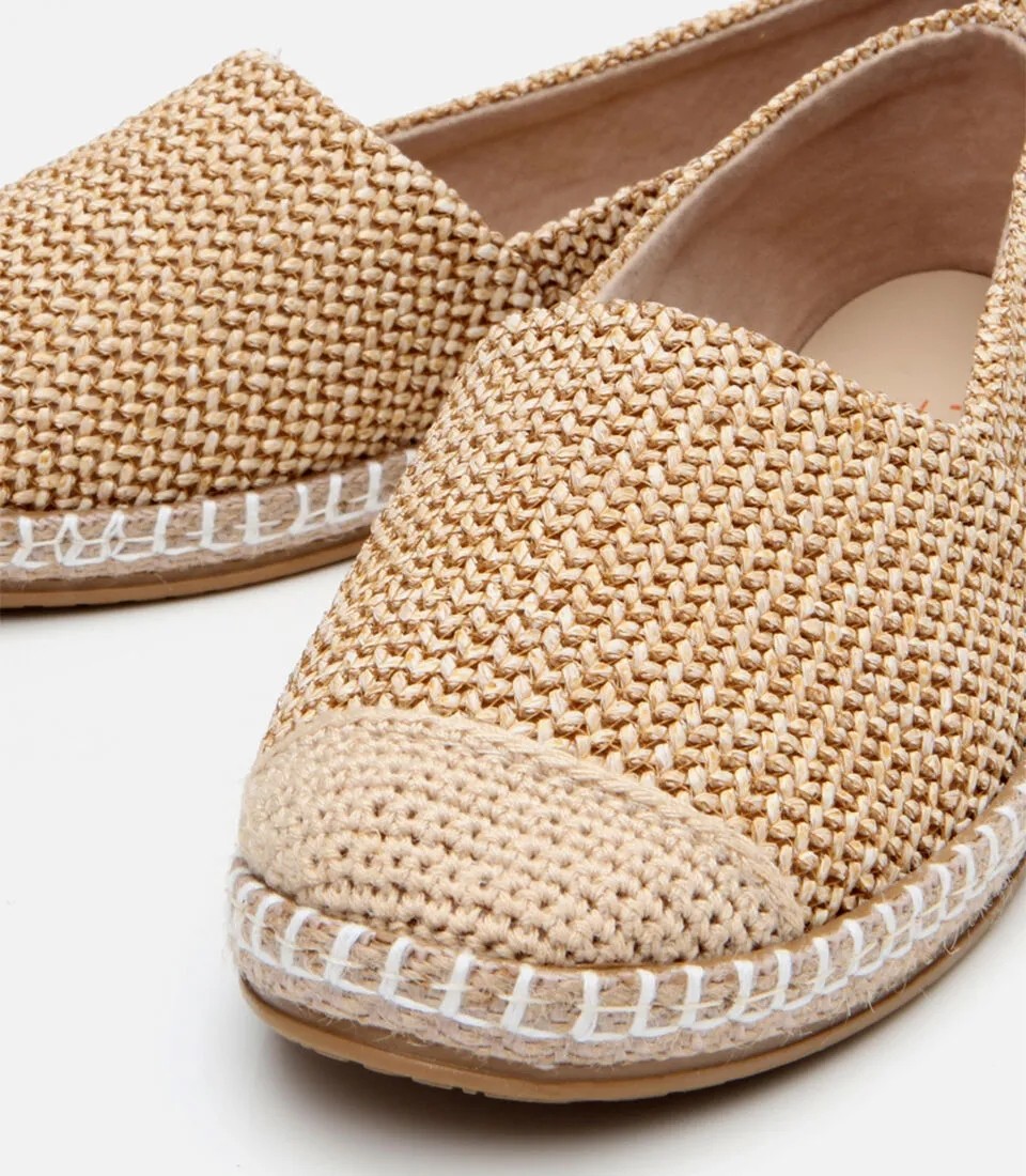 Hotiç 01AYY306110A310 KADIN Bej Hasır Detaylı Espadril görsel 3