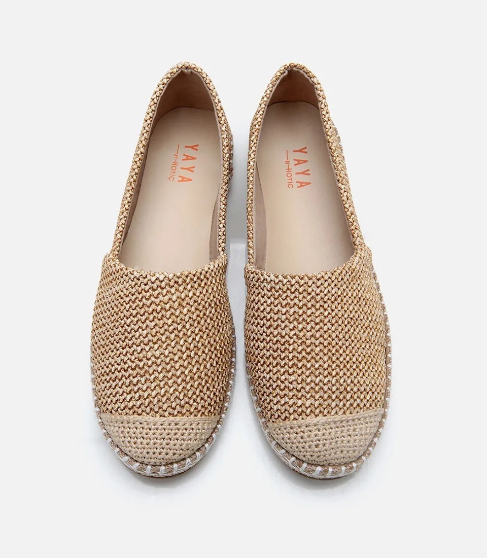 Hotiç 01AYY306110A310 KADIN Bej Hasır Detaylı Espadril görsel 5