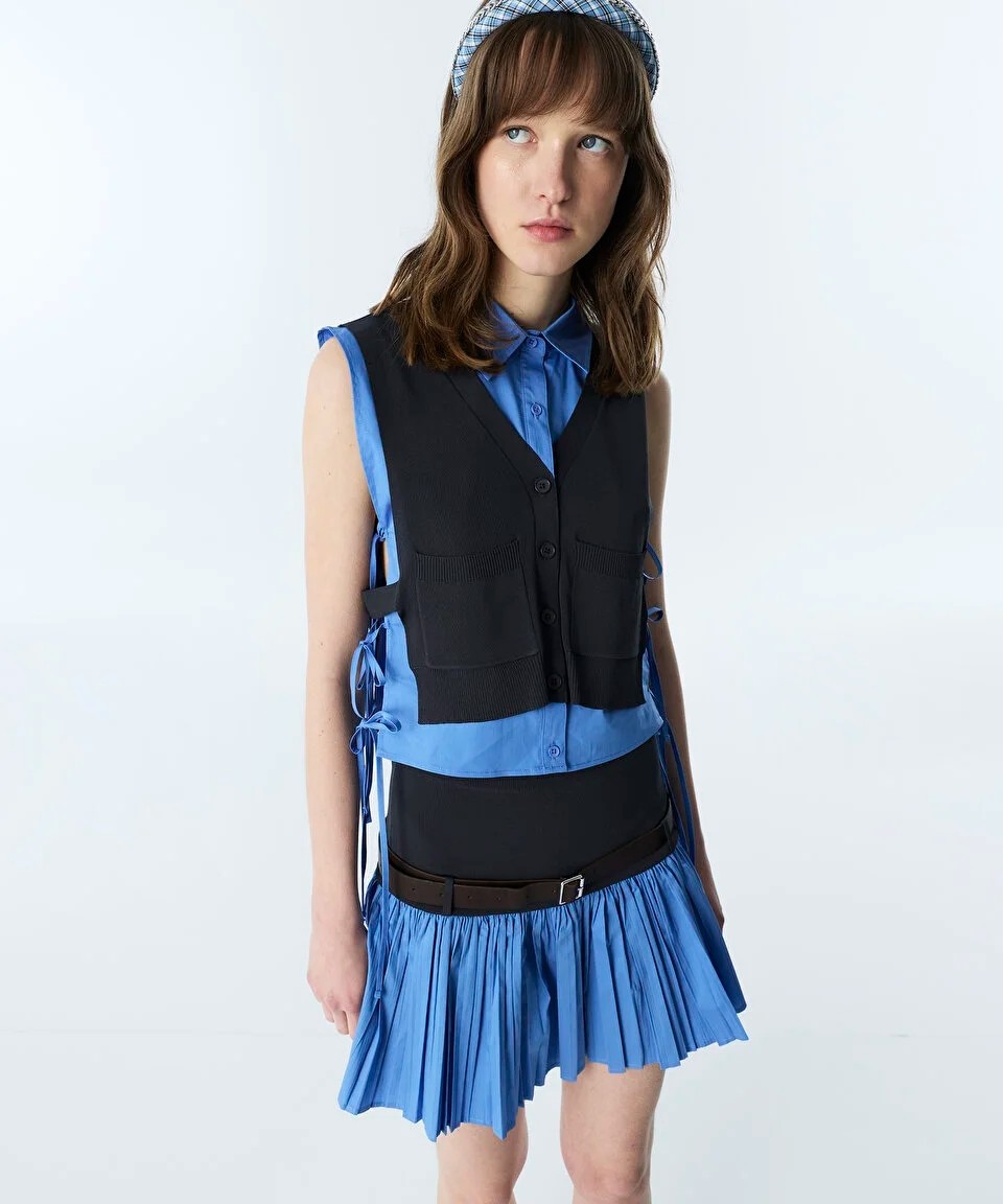 Twist KUMAŞ MIX COLORBLOCK MİNİ ETEK TS1260004149089 görsel 2