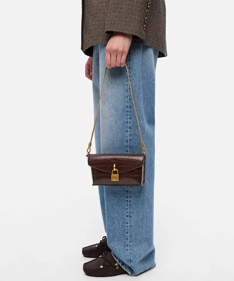 İpekyol Timsah Derisi Görünümlü Clutch IW6260121003006 görsel 2