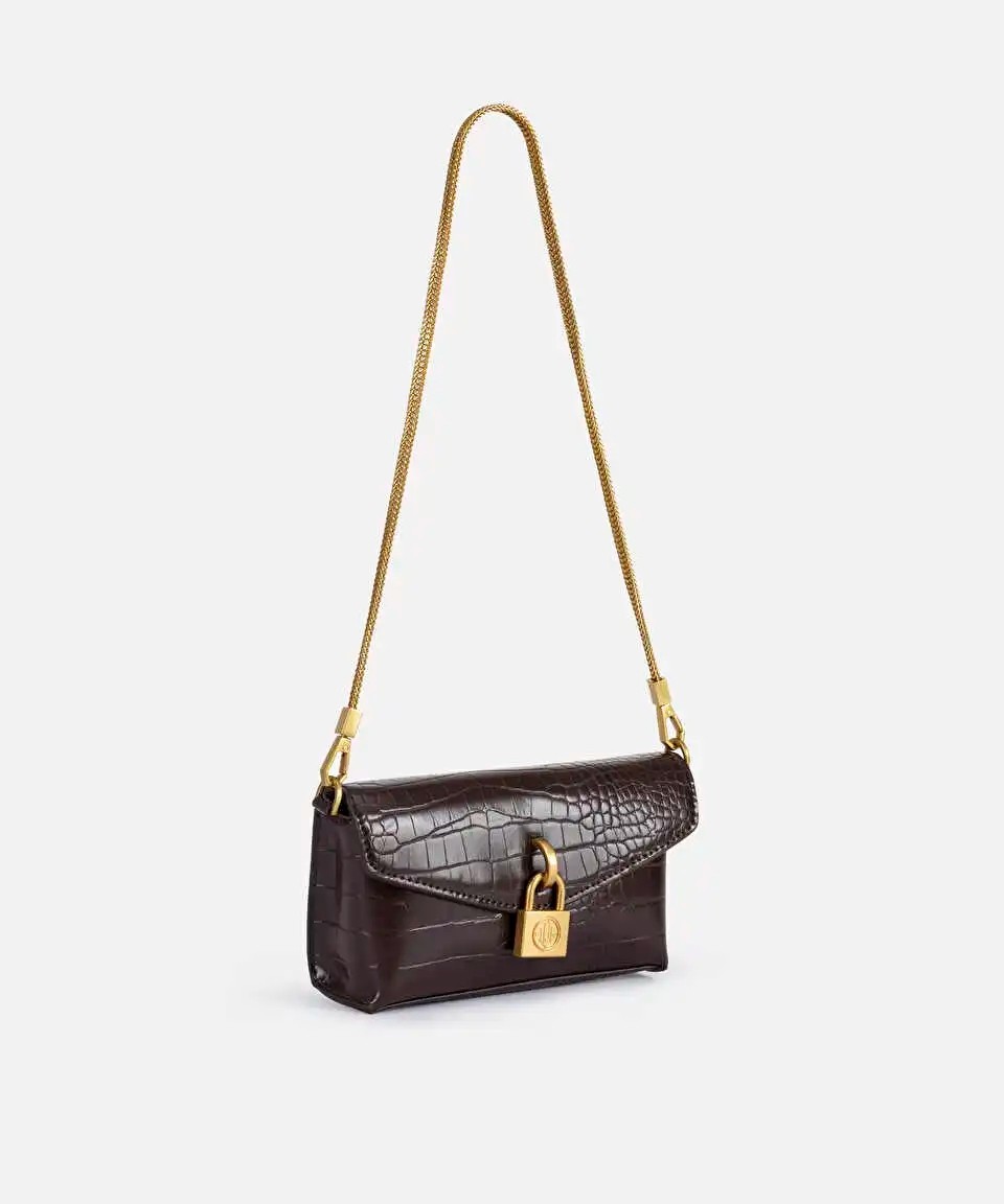 İpekyol Timsah Derisi Görünümlü Clutch IW6260121003006 görsel 4