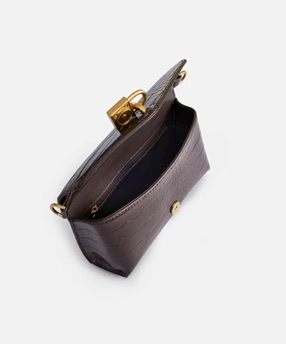İpekyol Timsah Derisi Görünümlü Clutch IW6260121003006 görsel 5