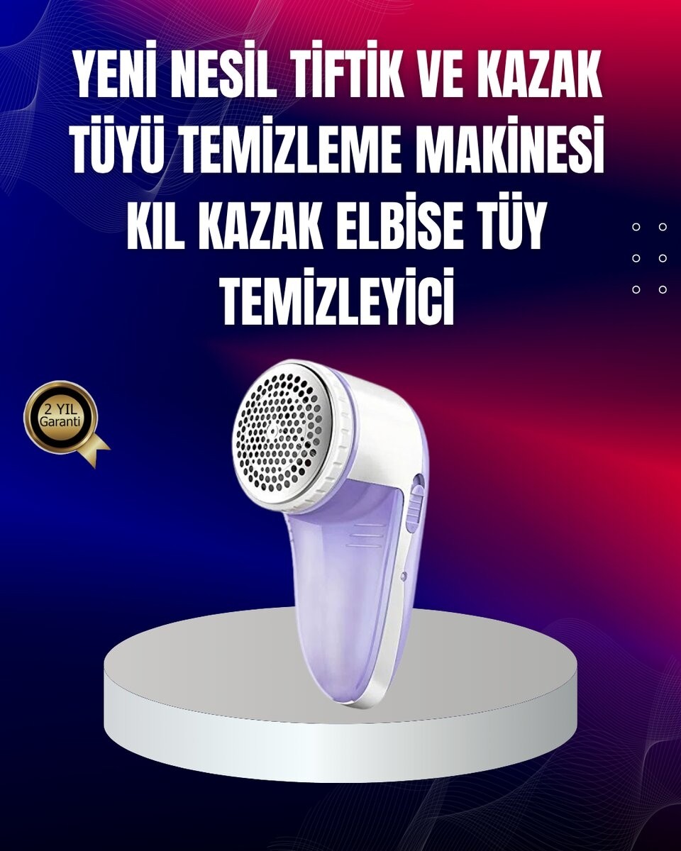 Ankaverse Tüy ve Tiftik Temizleyici, 3 Bıçaklı 200ML Kapasiteli