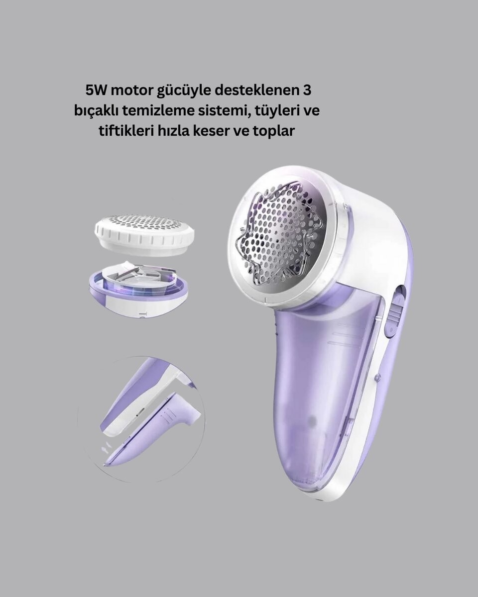 Ankaverse Tüy ve Tiftik Temizleyici, 3 Bıçaklı 200ML Kapasiteli görsel 2