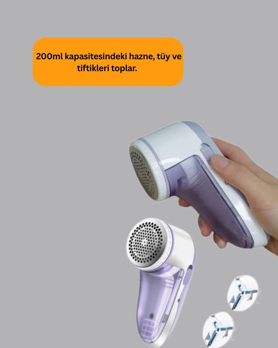 Ankaverse Tüy ve Tiftik Temizleyici, 3 Bıçaklı 200ML Kapasiteli görsel 3