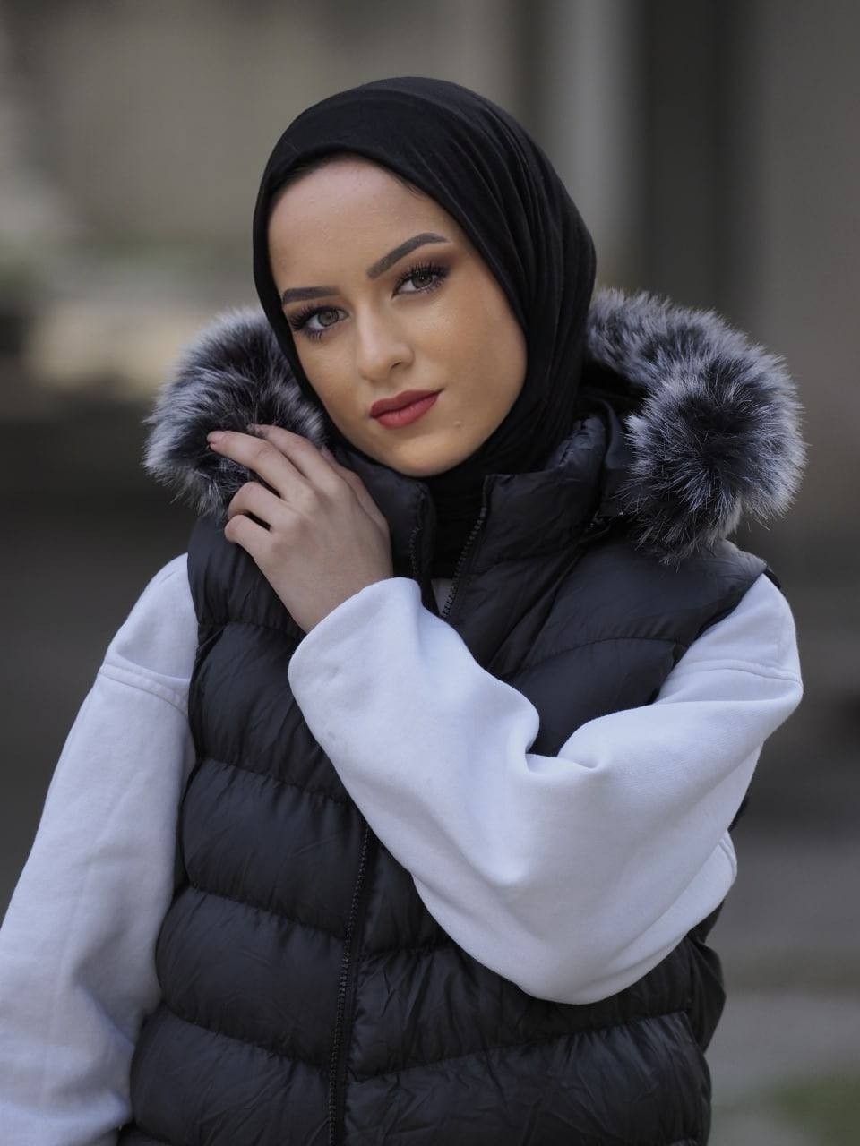 EÇALAMODE Ecalamode Trend Büyük Beden Şişme Yelek - Çıkarılabilir Kapüşonlu görsel 2