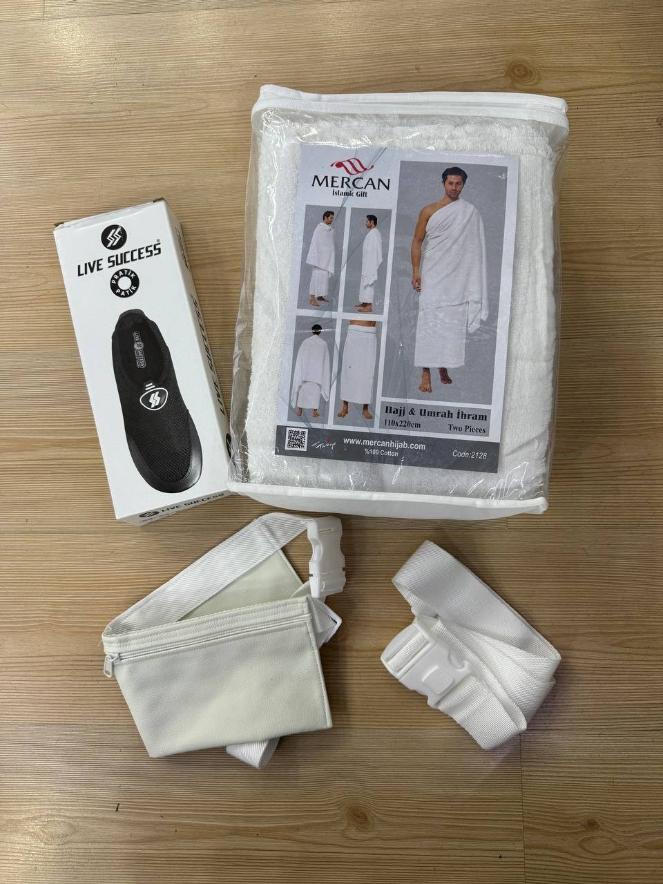 Mercan Hijab Ihram Seti (Açıklama Okuyun)