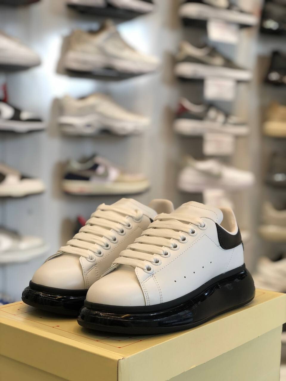 Favorispor Şeffaf Taban Deri Klasik Unisex Ayakkabı Alexander Mcqueen Ithal