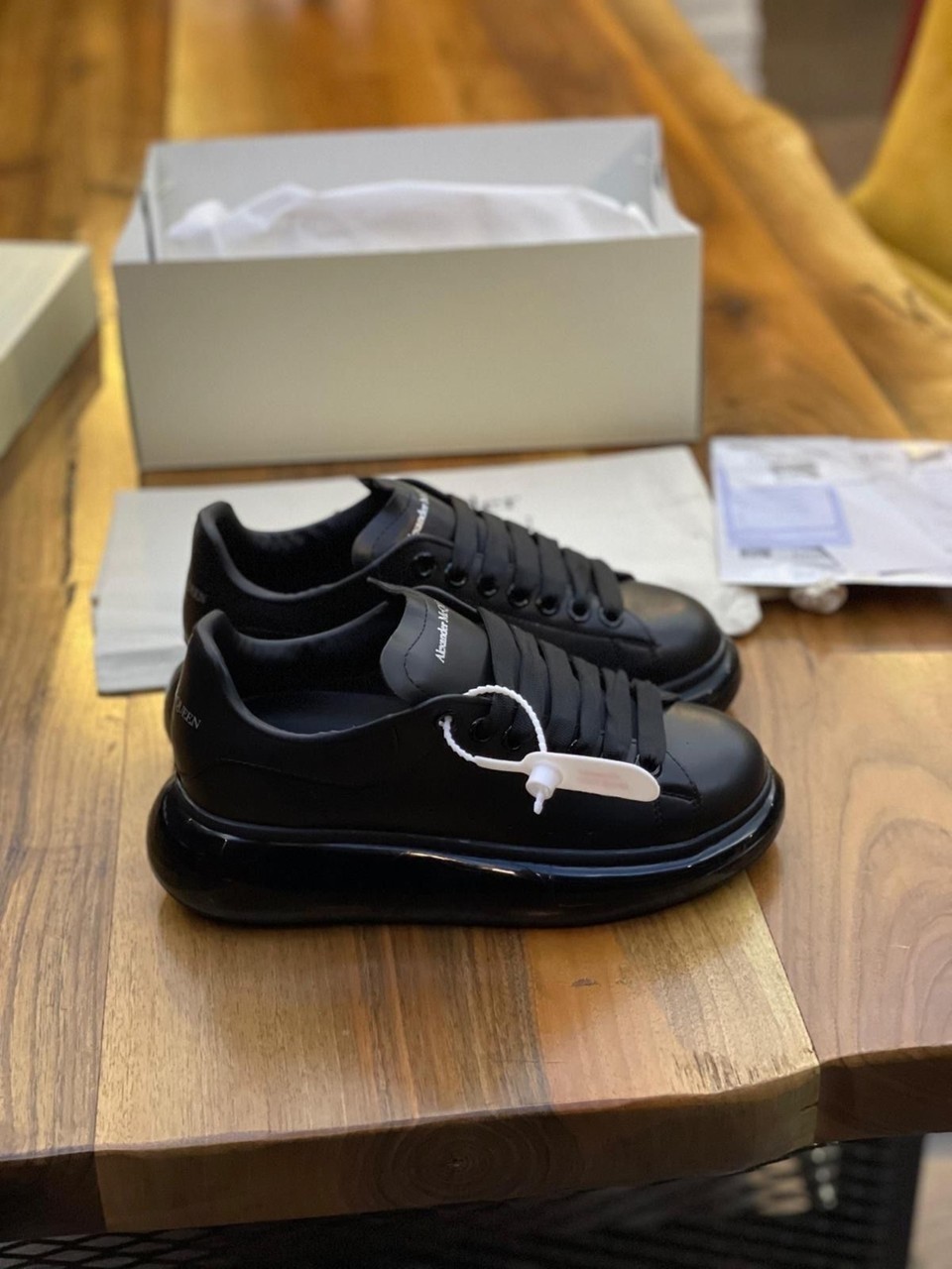Favorispor Hakiki Deri Şeffaf Unisex Ayakkabı Alexander Mcqueen İthal