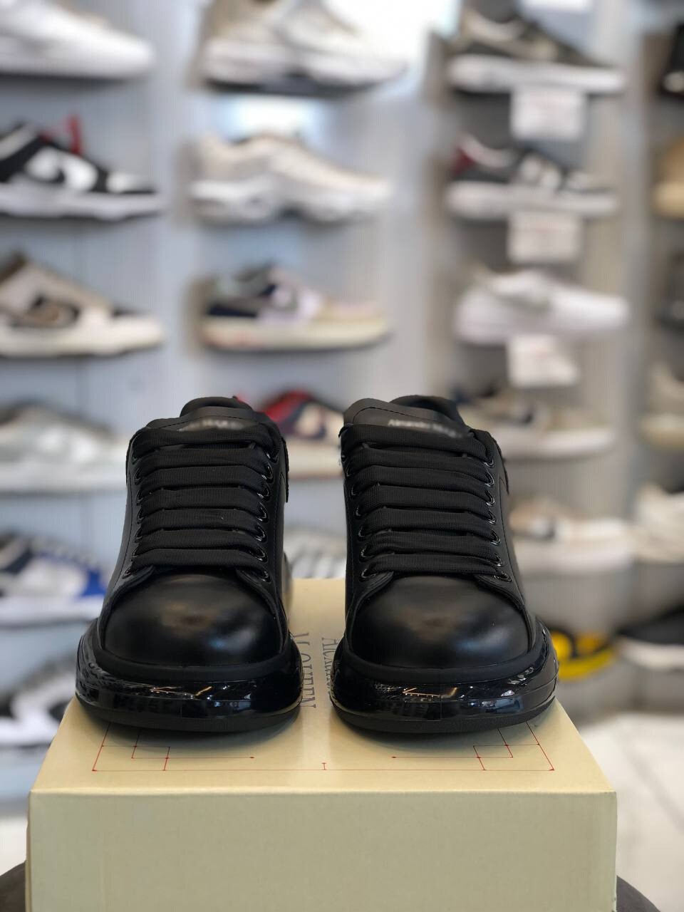 Favorispor Hakiki Deri Şeffaf Unisex Ayakkabı Alexander Mcqueen İthal görsel 2