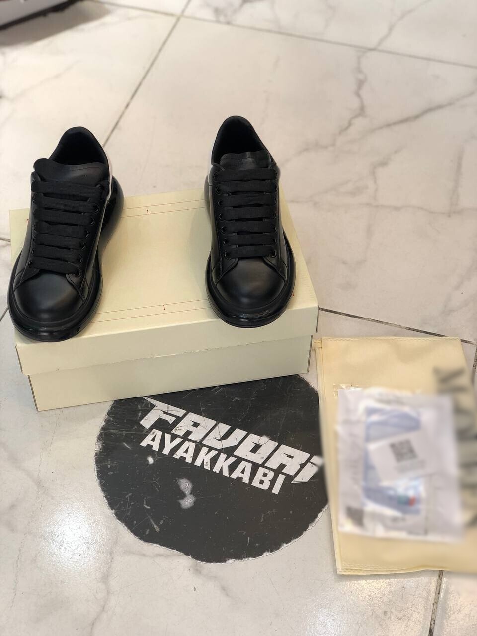 Favorispor Hakiki Deri Şeffaf Unisex Ayakkabı Alexander Mcqueen İthal görsel 3