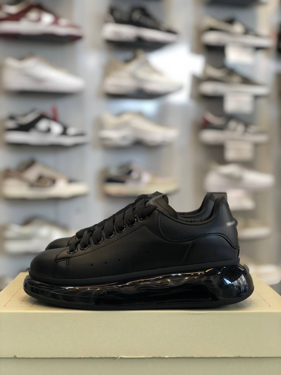 Favorispor Hakiki Deri Şeffaf Unisex Ayakkabı Alexander Mcqueen İthal görsel 4