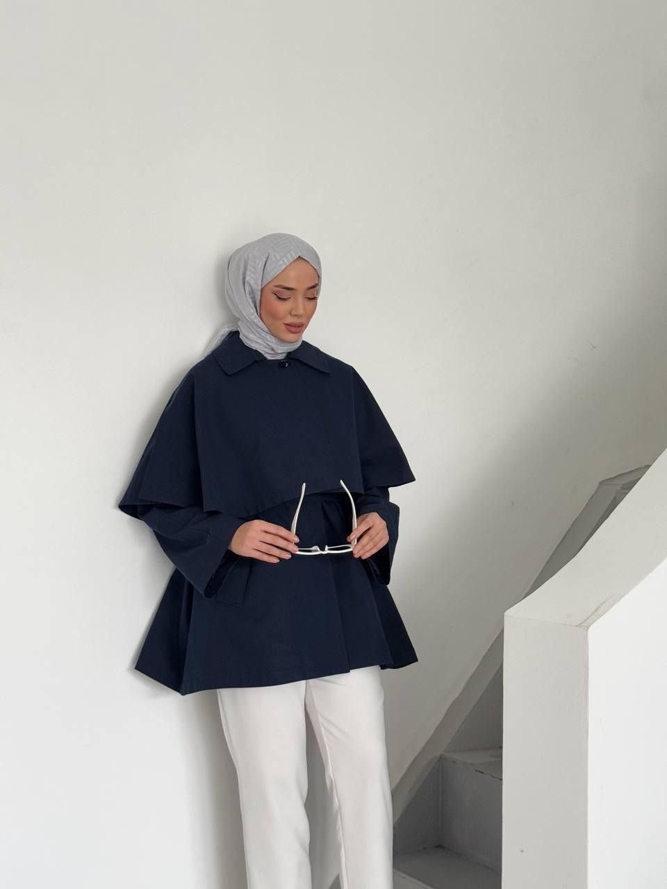 Esila Butik Pelerinli / Pelerinsiz Kullanım Su Itici Kumaş Astarlı Trençkot