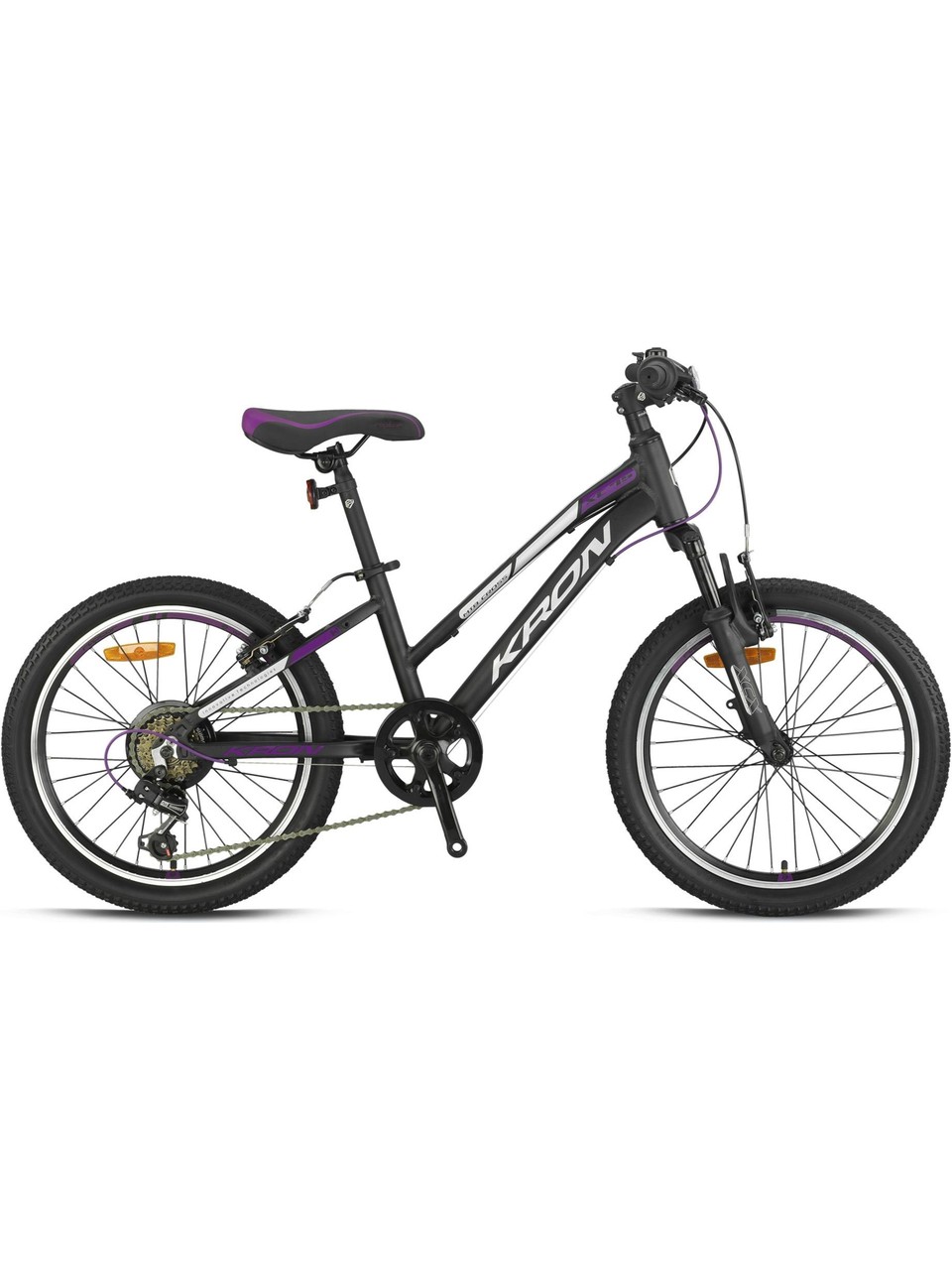 Kron Xc 75 - 24 Mtb Lady - 13' - 21 Vites - V.b - Mat Siyah-Gri/mor