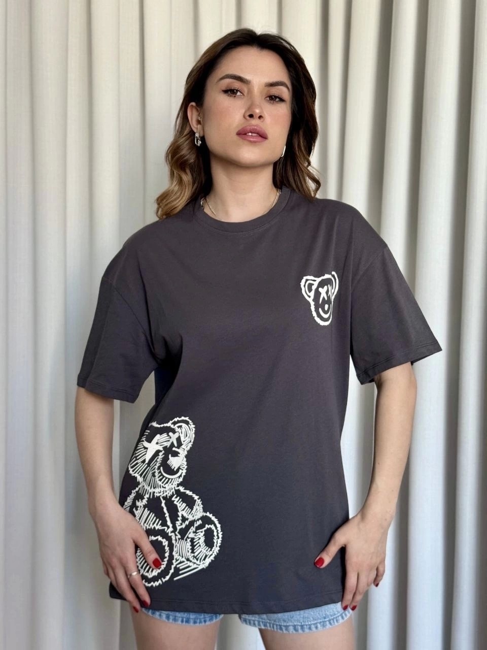 Combin Baskılı Ayıcıklı Tişört