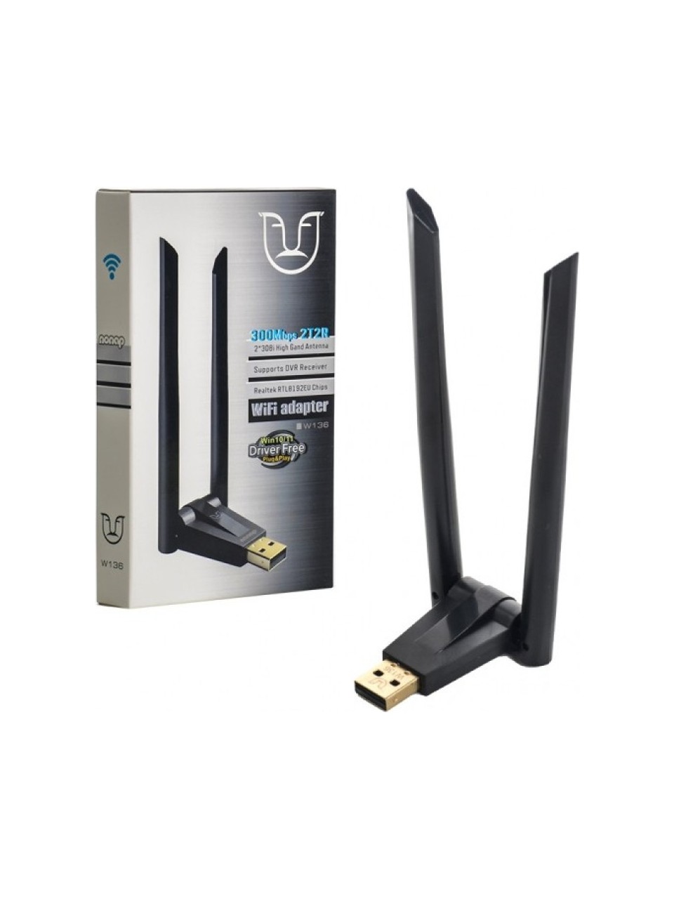 Nonap W136 300 Mbps Çift Anten Wifi Kablosuz Internet Alıcısı USB