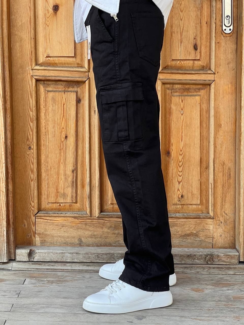Enk 2026 Vintage Erkek Kargo Baggy Krem/haki/siyah görsel 4