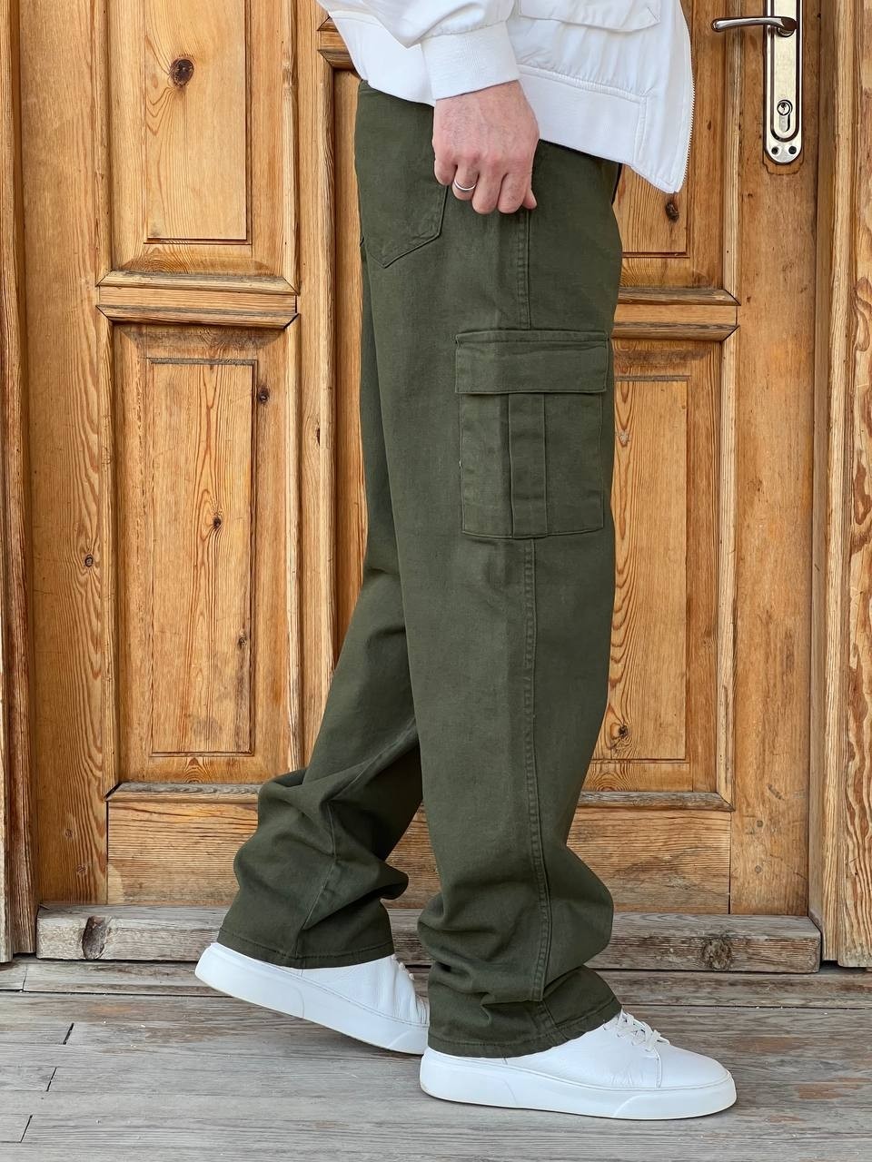 Enk 2026 Vintage Erkek Kargo Baggy Krem/haki/siyah görsel 7