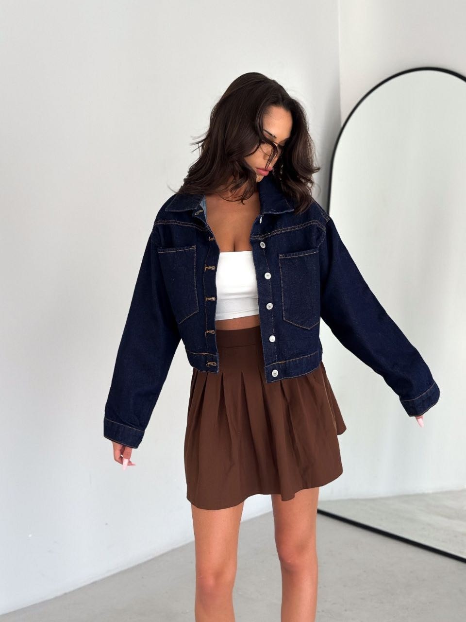 Aida Fashion Cepli Denim Ceket görsel 8