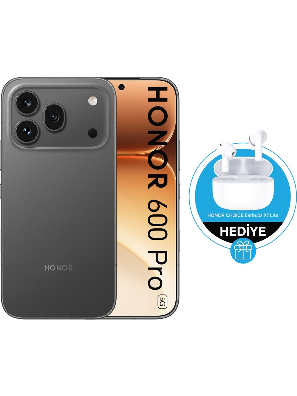 Honor 600 Pro 5G 512 GB 12 GB Ram (Honor Türkiye Garantili) Siyah