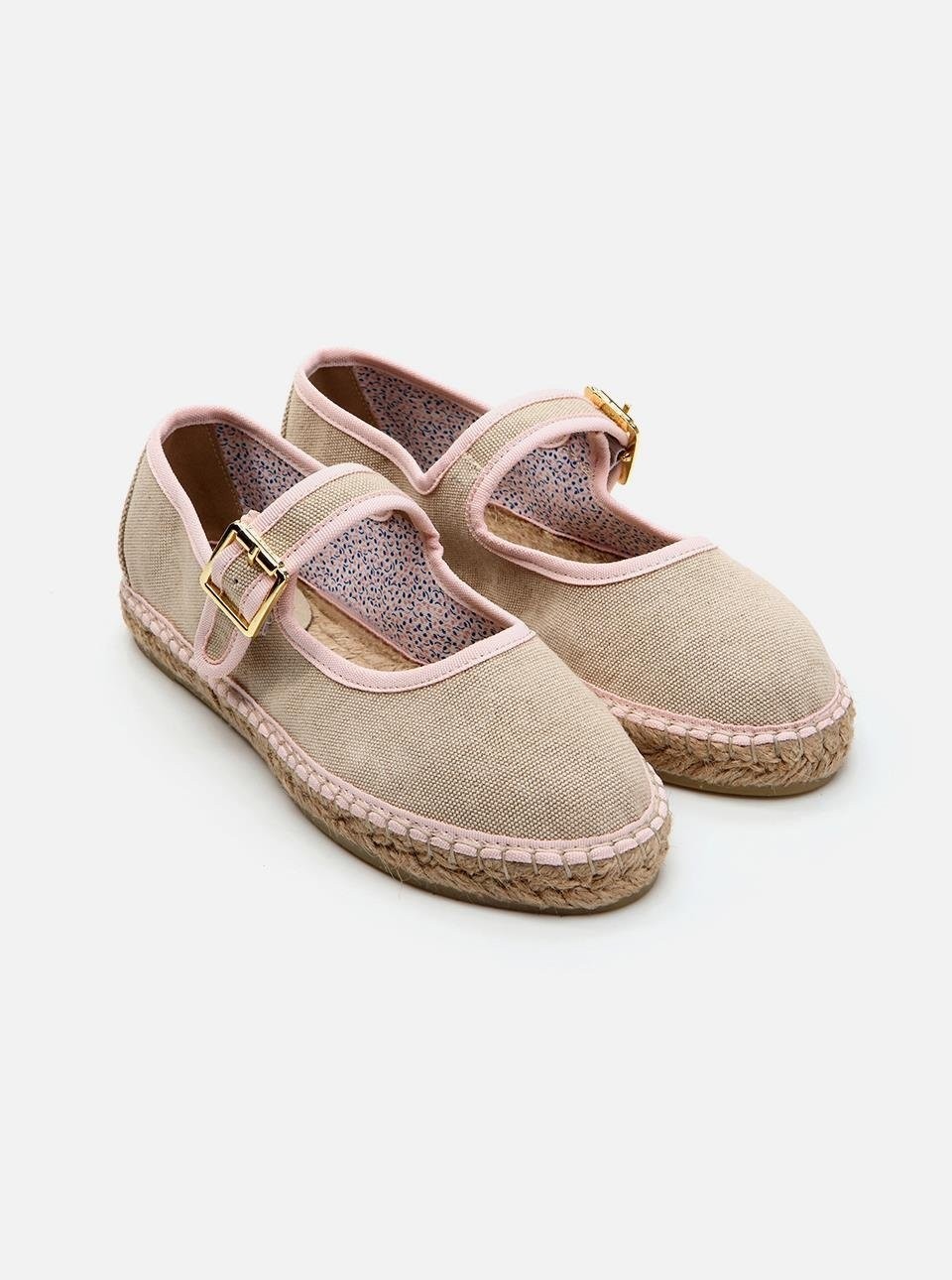 Su Espadril Owenn Bej Kadın Düz Espadril görsel 2