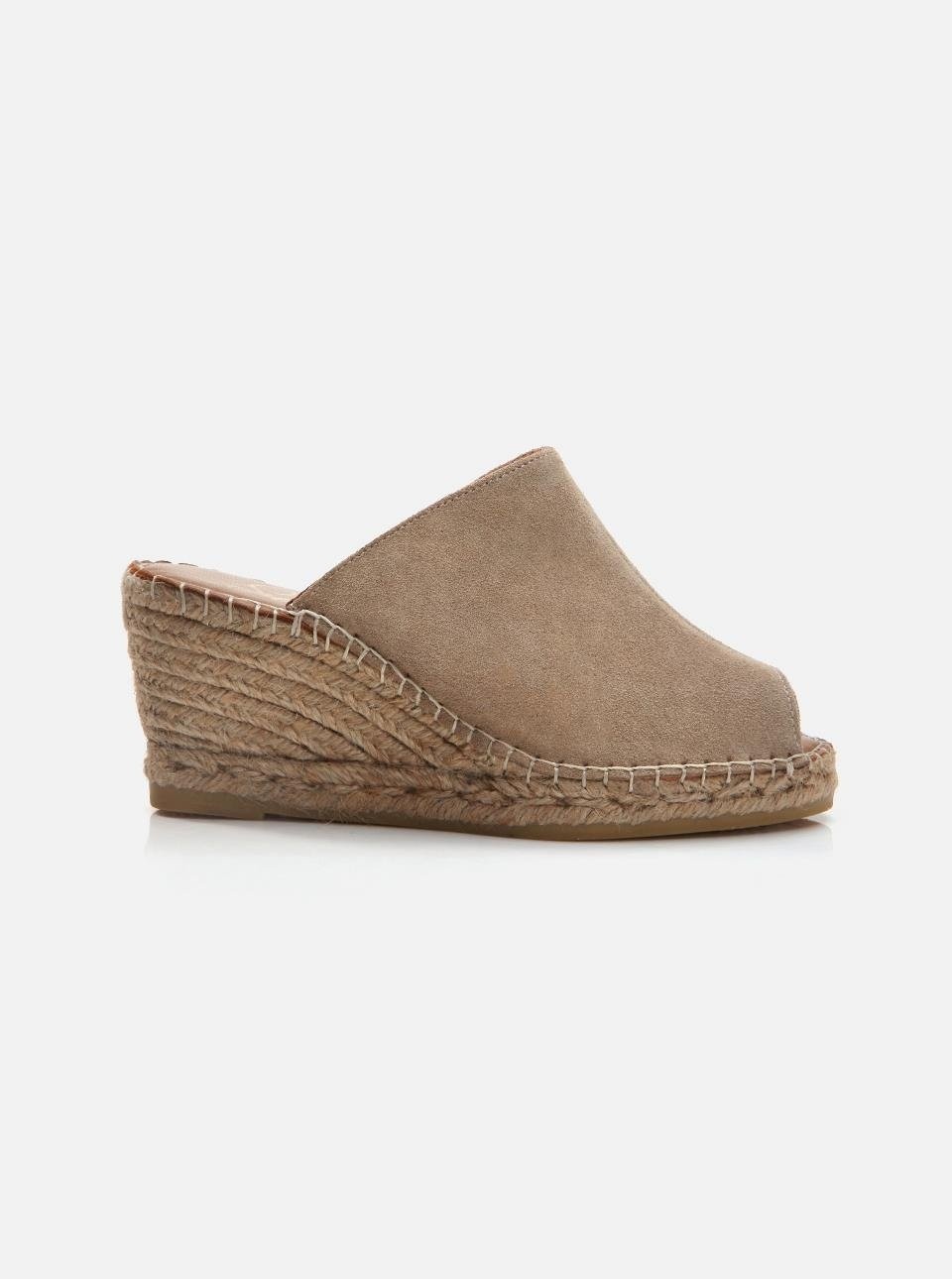 Su Espadril Suzy Kum Kadın Dolgu Topuklu Espadril Terlik