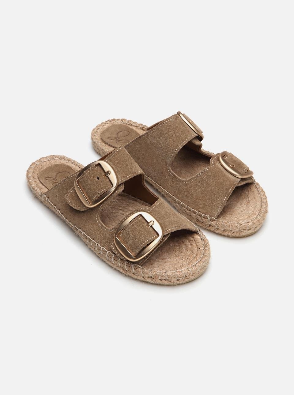 Su Espadril Aria Koyu Kum görsel 2