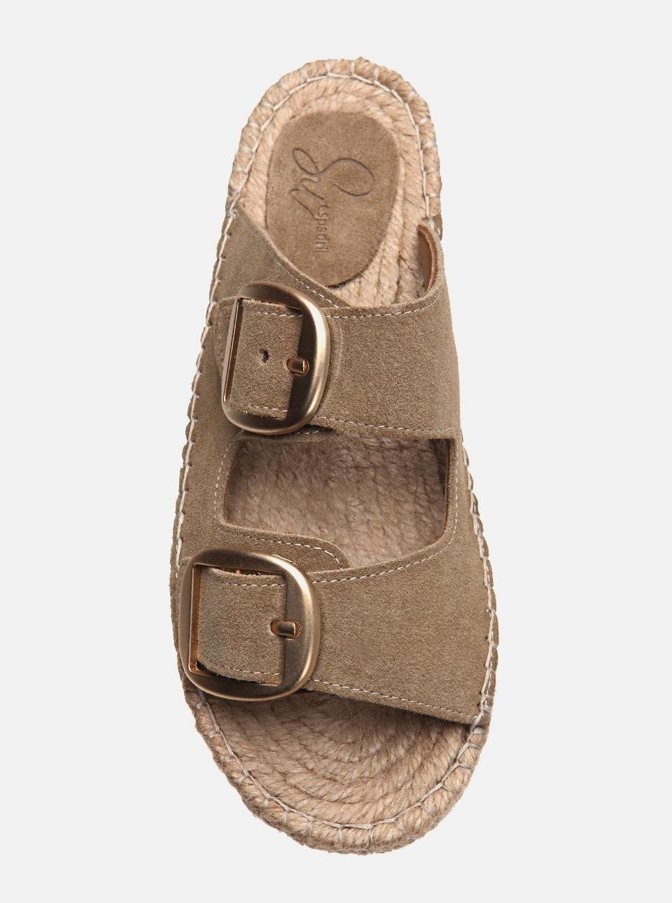 Su Espadril Aria Koyu Kum görsel 3