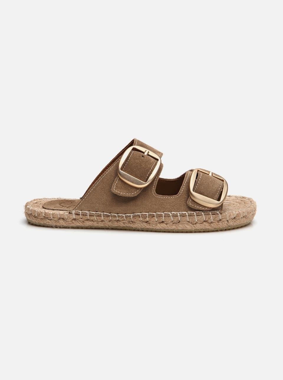 Su Espadril Aria Koyu Kum görsel 8