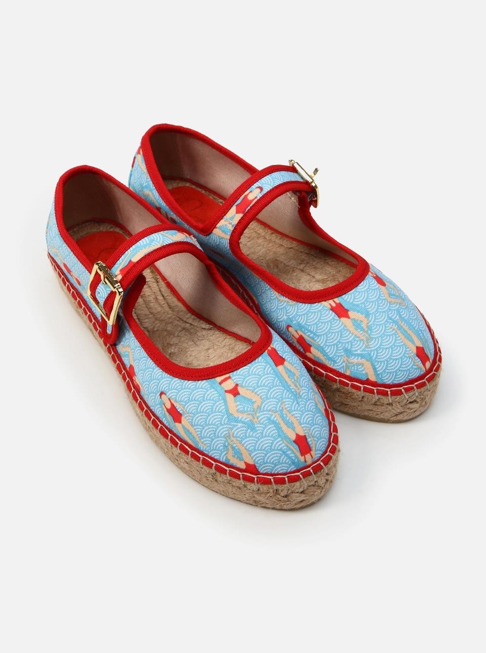 Su Espadril Paris Turkuaz Kadın Düz Espadril Rahat Tabanlı Şık Tasarım görsel 2