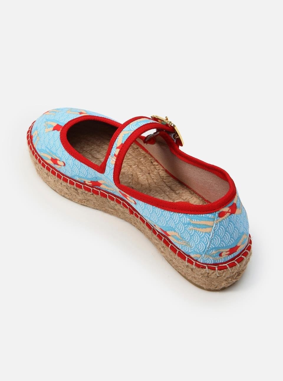 Su Espadril Paris Turkuaz Kadın Düz Espadril Rahat Tabanlı Şık Tasarım görsel 3