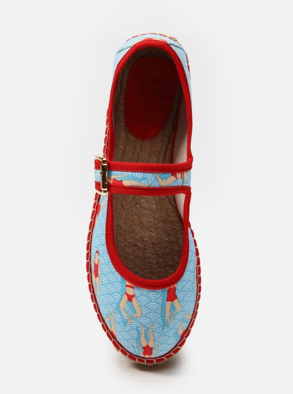 Su Espadril Paris Turkuaz Kadın Düz Espadril Rahat Tabanlı Şık Tasarım görsel 4
