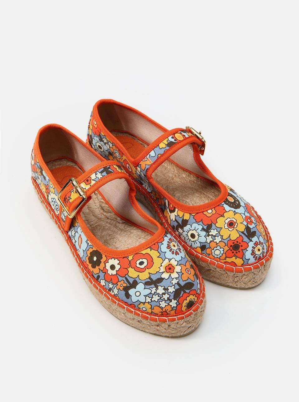 Su Espadril Paris Turuncu Kadın Düz Espadril Rahat Tabanlı Şık Tasarım görsel 2