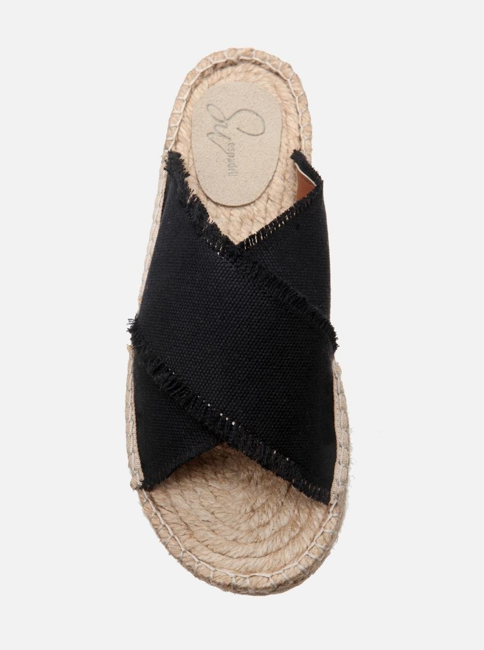 Su Espadril Kimo Siyah Kadın Espadril Terlik görsel 3