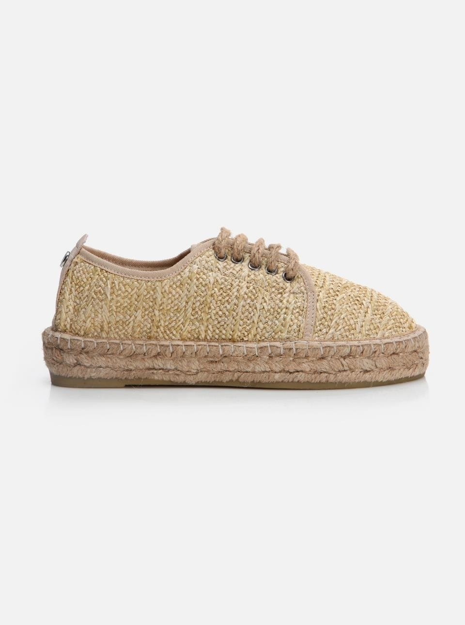 Su Espadril Greyce Naturel Kadın Düz Espadril