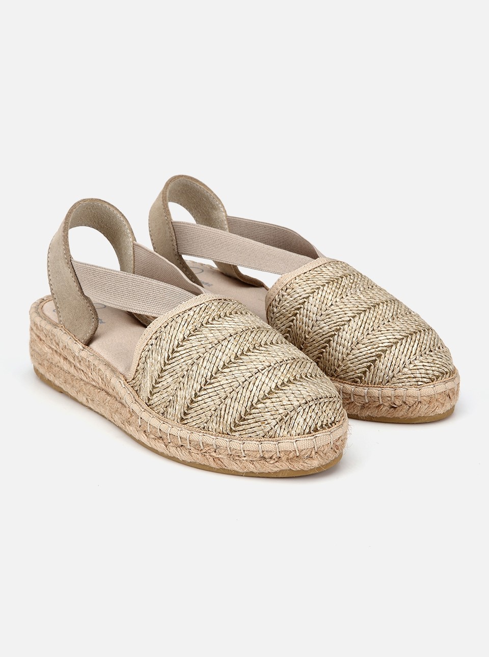Su14 Dilara Naturel Kadın Espadril Sandalet görsel 2