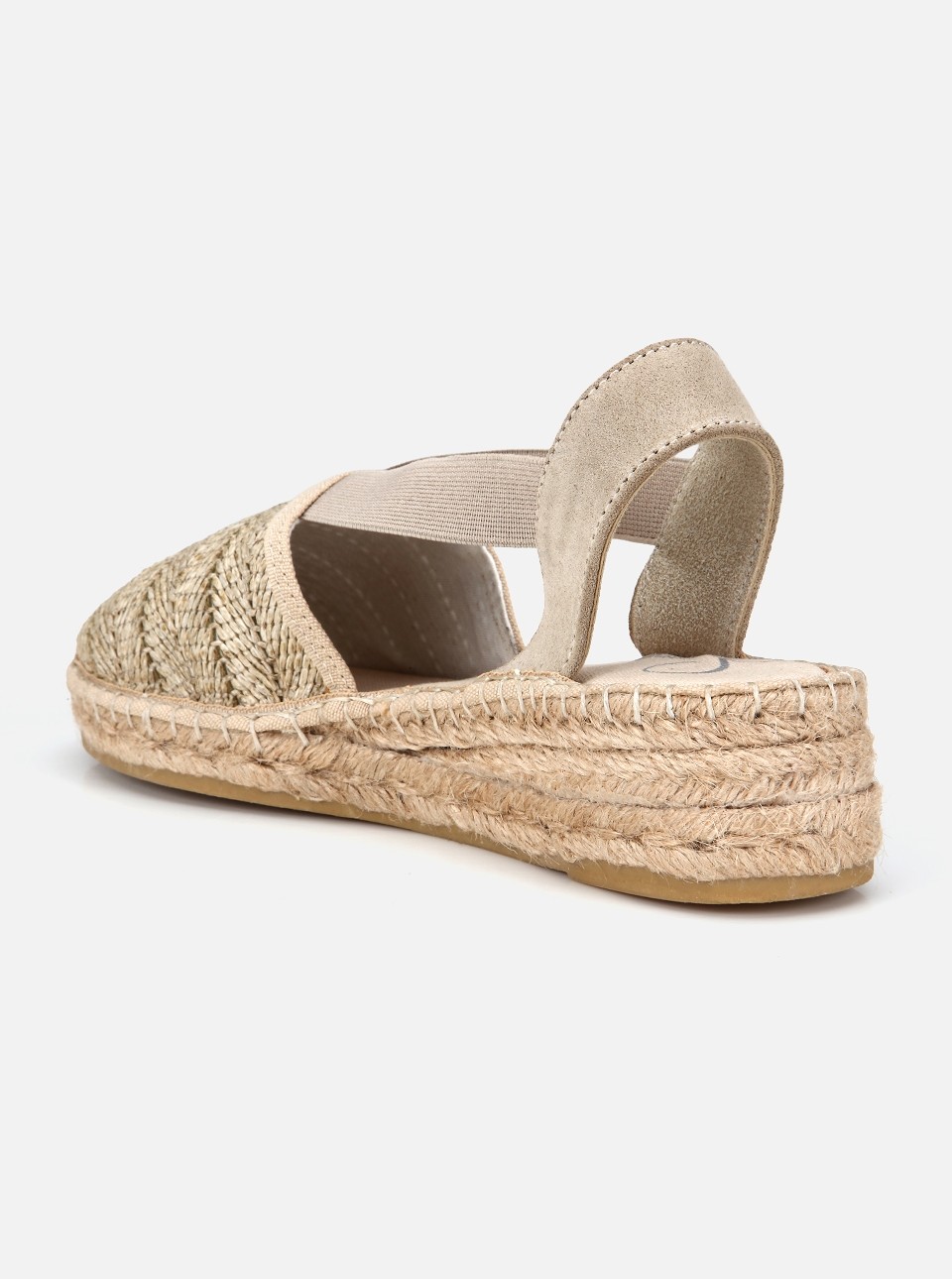 Su14 Dilara Naturel Kadın Espadril Sandalet görsel 3