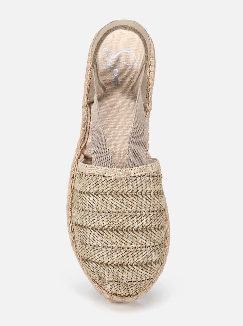Su14 Dilara Naturel Kadın Espadril Sandalet görsel 4