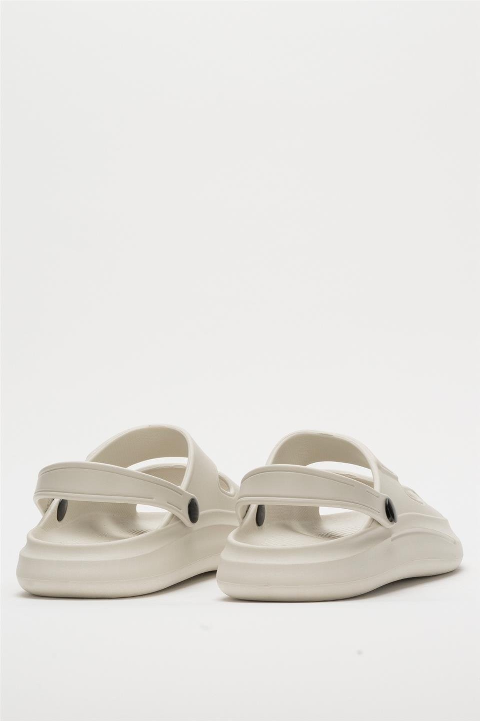 Liger Unisex Ortopedik Deniz Havuz Terliği Sandalet Krem görsel 4