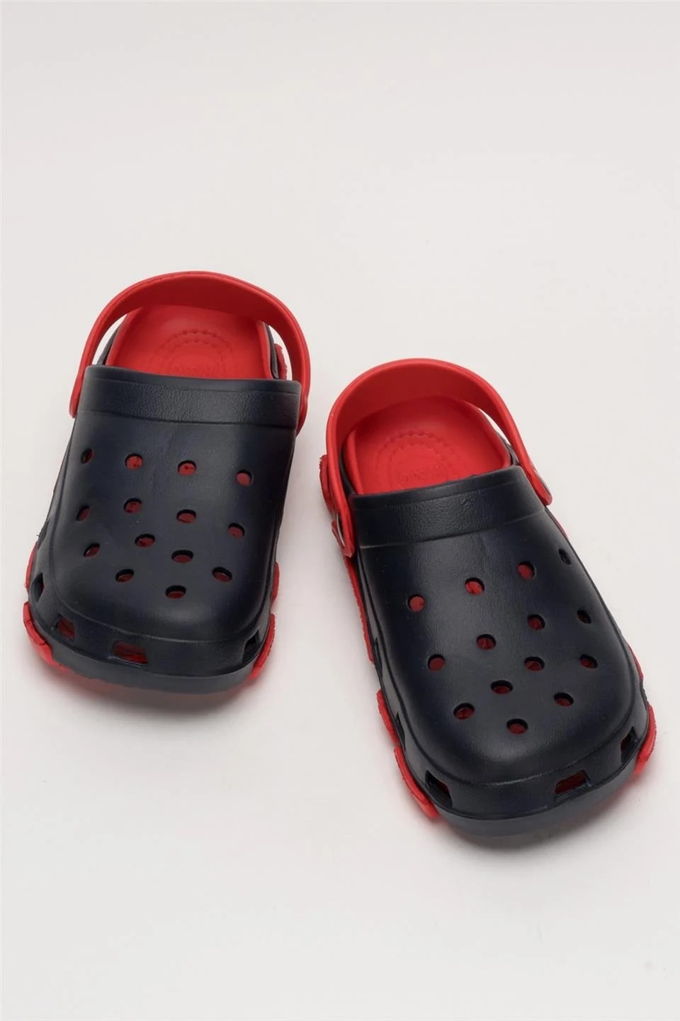 Liger Unisex Çift Tabanlı Ortopedik Hemşire Doktor Aşçı Laboratuvar Deniz Havuz Terliği Sandalet LACİVERT - KIRMIZI görsel 6