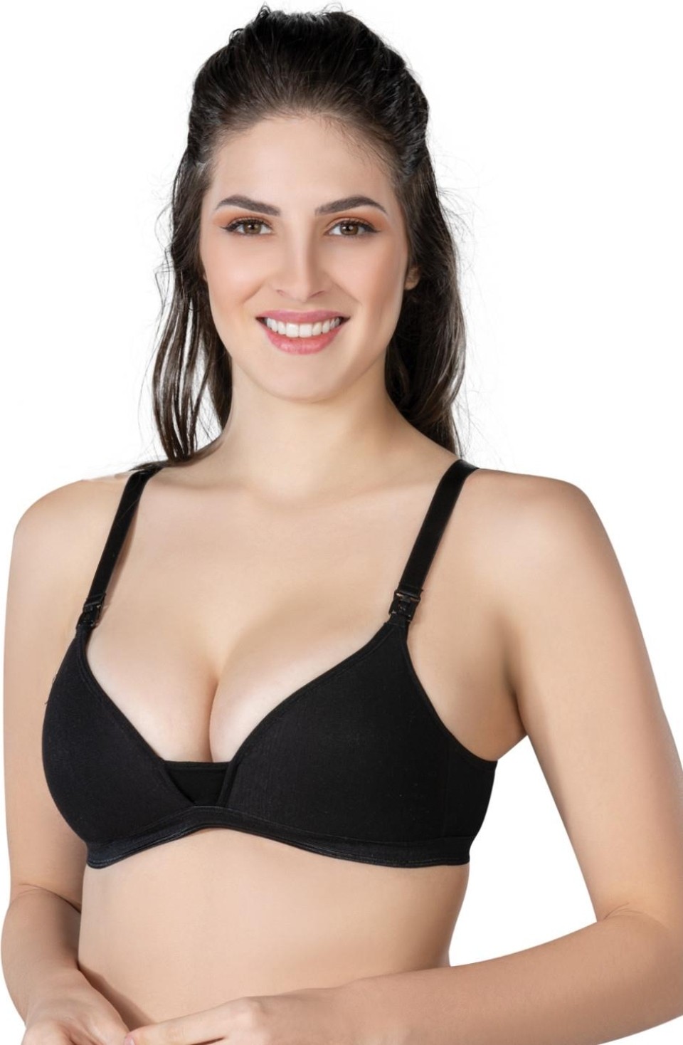Marsilyan Modlive Siyah Mı Emay 1422 Modal Cotton Kaplı Emzirme Sütyen