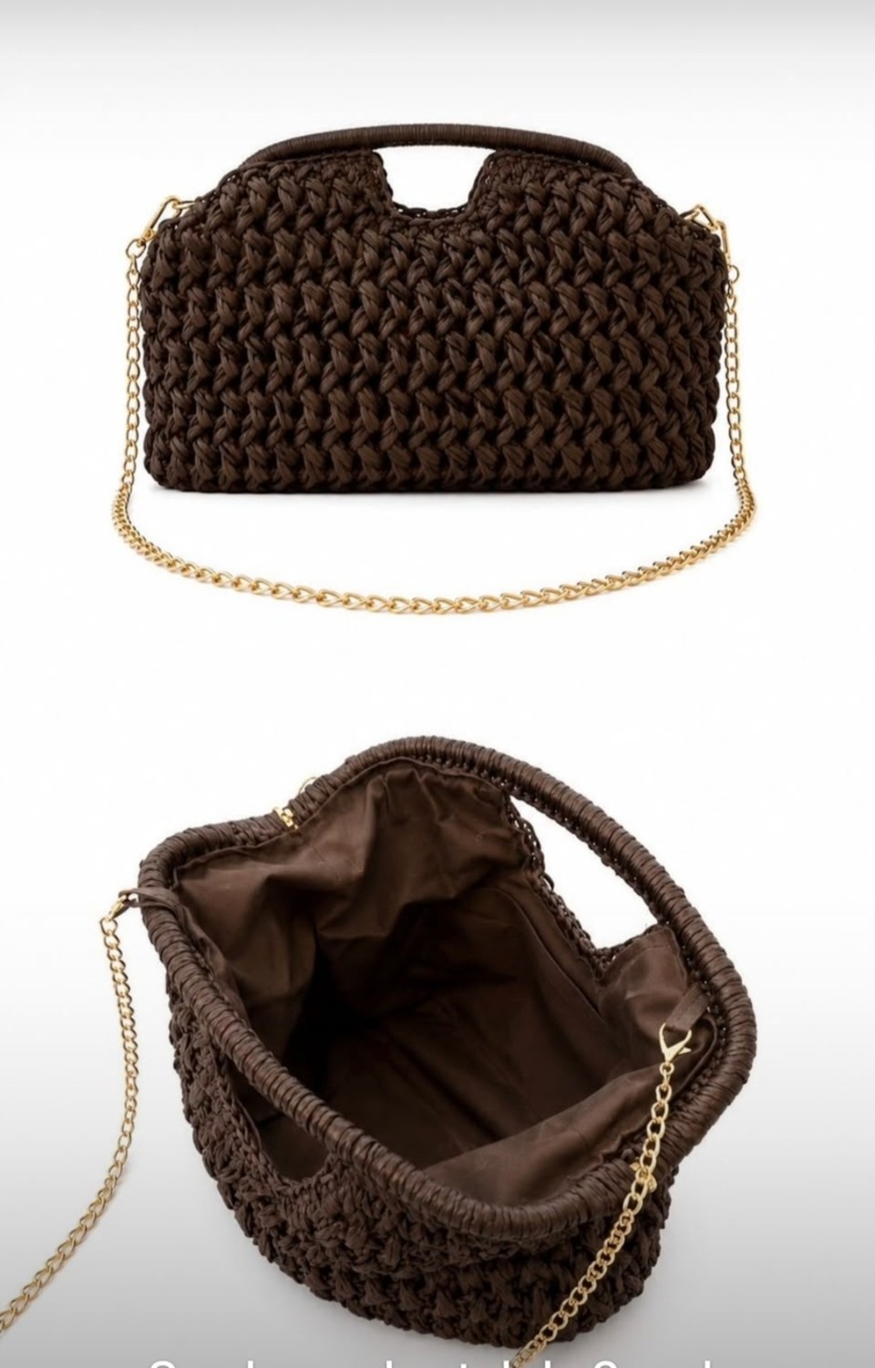 GoGoey Doğal Lif Clutch Hasır Kadın Çanta görsel 2