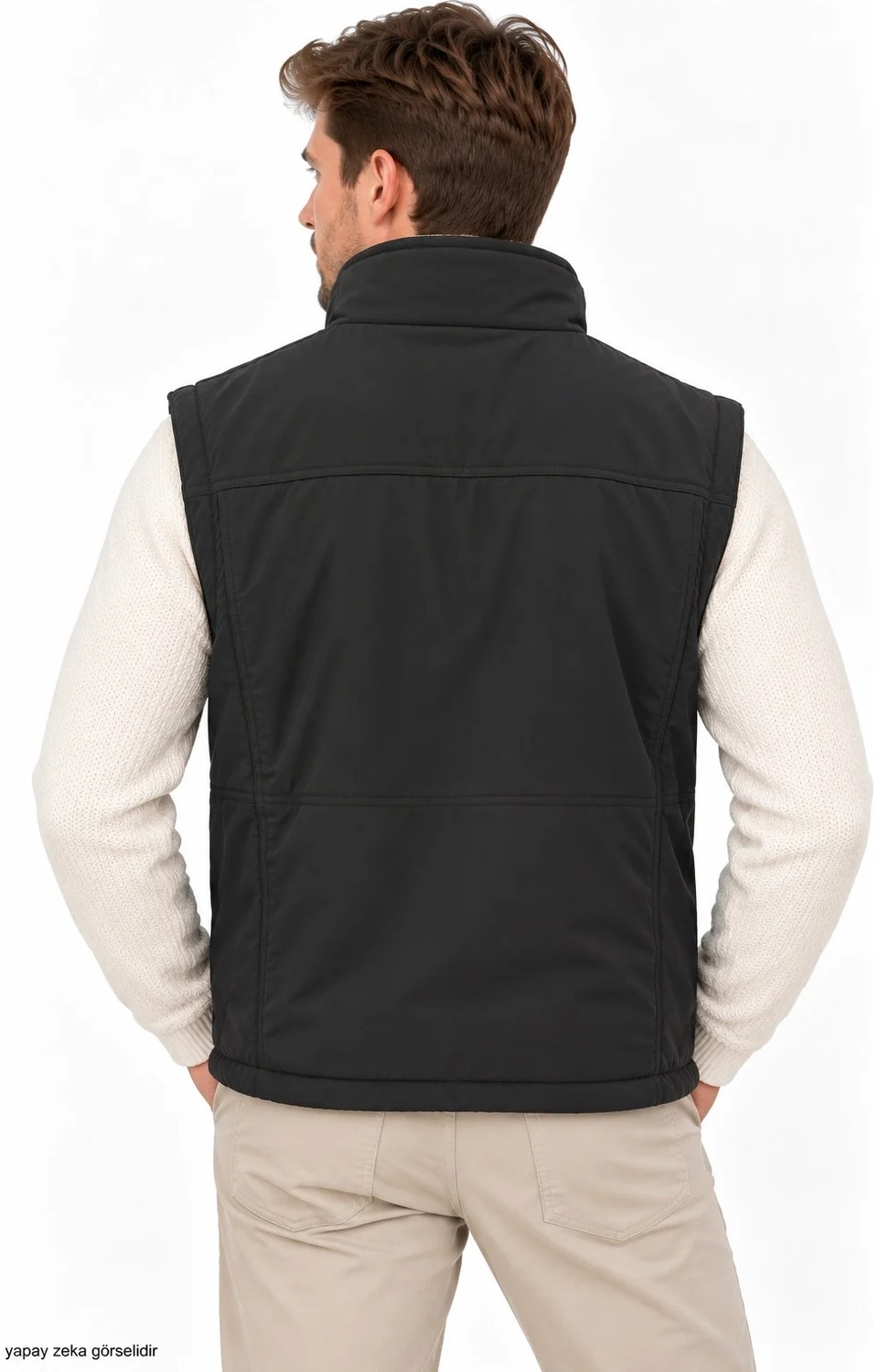 Modaplaza Erkek Üst Cep Kapaklı Softshell Yelek 174 görsel 4