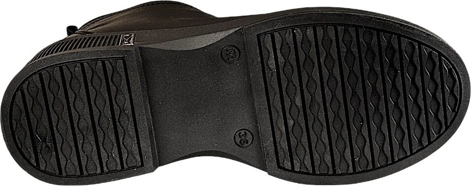 Mammamia D26KB-8215-B Siyah Kadın Comfort Deri Bot görsel 6