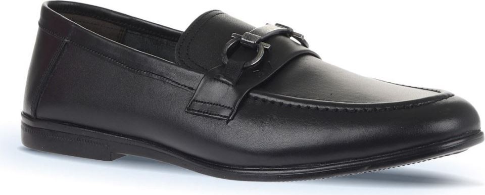 Bueno Shoes Siyah Deri Erkek Loafer 21ma413 görsel 2
