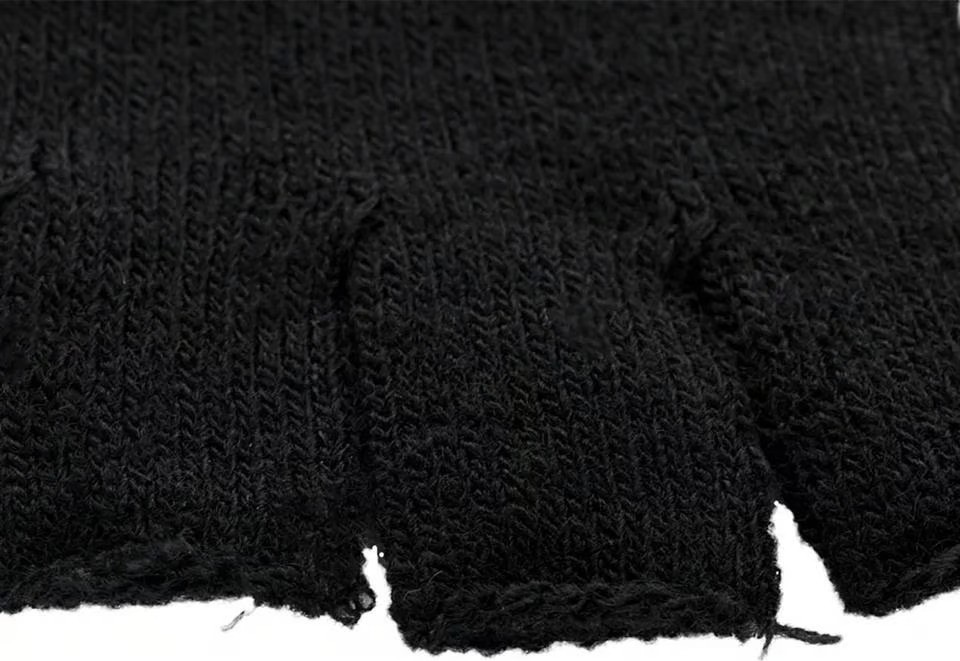Dükkan Hediyelik Heart In Bat Baskılı Unisex Siyah Kesik Çift Eldiven görsel 4